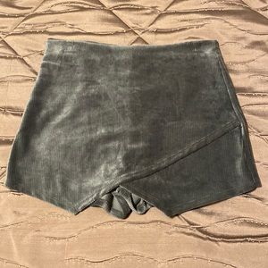 Blue Blush Soft Corduroy Envelope Skort